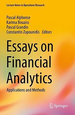 Couverture cartonnée Essays on Financial Analytics de 