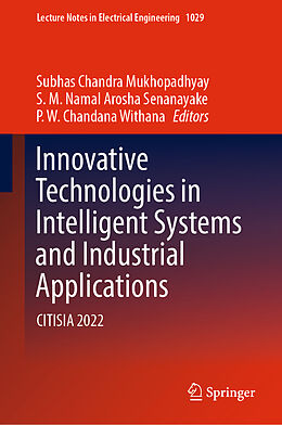 Livre Relié Innovative Technologies in Intelligent Systems and Industrial Applications de 