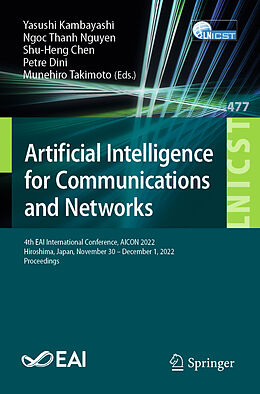 Couverture cartonnée Artificial Intelligence for Communications and Networks de 