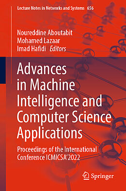 eBook (pdf) Advances in Machine Intelligence and Computer Science Applications de 