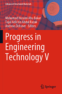 Couverture cartonnée Progress in Engineering Technology V de 