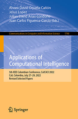 Couverture cartonnée Applications of Computational Intelligence de 