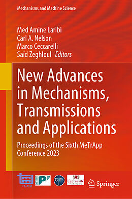 Fester Einband New Advances in Mechanisms, Transmissions and Applications von 