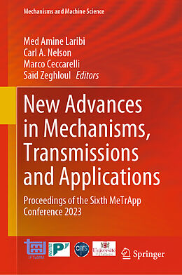 eBook (pdf) New Advances in Mechanisms, Transmissions and Applications de 