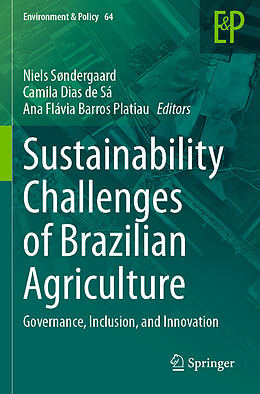 Couverture cartonnée Sustainability Challenges of Brazilian Agriculture de 