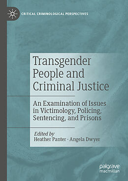 Couverture cartonnée Transgender People and Criminal Justice de 