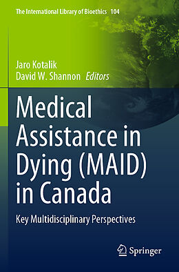 Couverture cartonnée Medical Assistance in Dying (MAID) in Canada de 