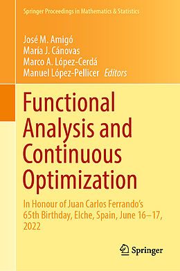 Livre Relié Functional Analysis and Continuous Optimization de 