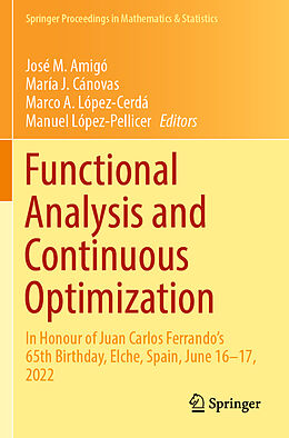 Couverture cartonnée Functional Analysis and Continuous Optimization de 