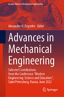 Livre Relié Advances in Mechanical Engineering de 