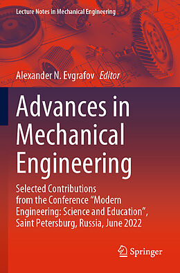 Couverture cartonnée Advances in Mechanical Engineering de 