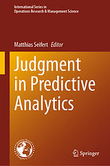 eBook (pdf) Judgment in Predictive Analytics de 