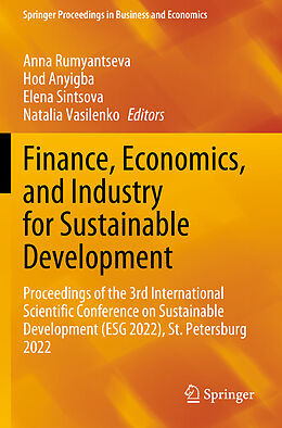 Couverture cartonnée Finance, Economics, and Industry for Sustainable Development de 