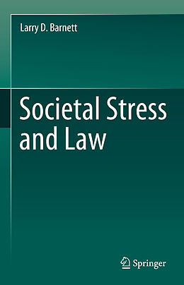 Livre Relié Societal Stress and Law de Larry D. Barnett