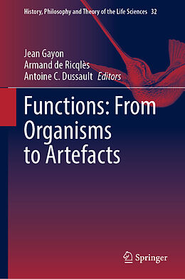 Fester Einband Functions: From Organisms to Artefacts von 