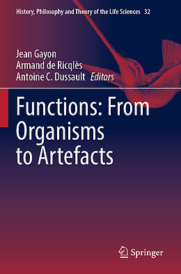 Kartonierter Einband Functions: From Organisms to Artefacts von 