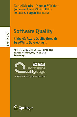 Couverture cartonnée Software Quality: Higher Software Quality through Zero Waste Development de 