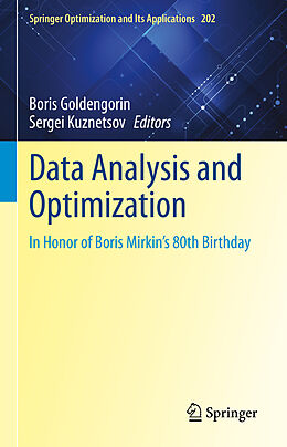 Fester Einband Data Analysis and Optimization von 