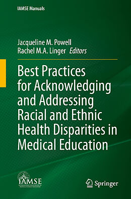 Couverture cartonnée Best Practices for Acknowledging and Addressing Racial and Ethnic Health Disparities in Medical Education de 