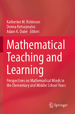 Couverture cartonnée Mathematical Teaching and Learning de 