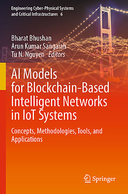 Couverture cartonnée AI Models for Blockchain-Based Intelligent Networks in IoT Systems de 