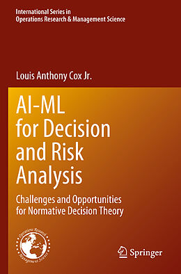 Couverture cartonnée AI-ML for Decision and Risk Analysis de Louis Anthony Cox Jr.