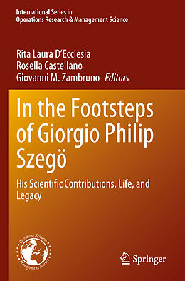 Couverture cartonnée In the Footsteps of Giorgio Philip Szegö de 