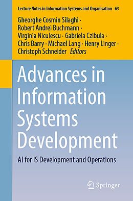 Couverture cartonnée Advances in Information Systems Development de 