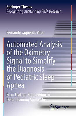 Couverture cartonnée Automated Analysis of the Oximetry Signal to Simplify the Diagnosis of Pediatric Sleep Apnea de Fernando Vaquerizo Villar