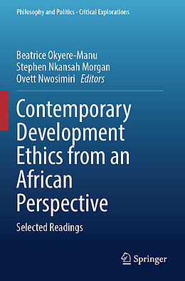 Couverture cartonnée Contemporary Development Ethics from an African Perspective de 