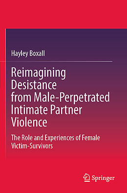 Couverture cartonnée Reimagining Desistance from Male-Perpetrated Intimate Partner Violence de Hayley Boxall