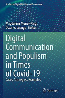 Couverture cartonnée Digital Communication and Populism in Times of Covid-19 de 