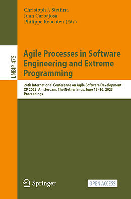 Couverture cartonnée Agile Processes in Software Engineering and Extreme Programming de 