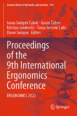 Couverture cartonnée Proceedings of the 9th International Ergonomics Conference de 