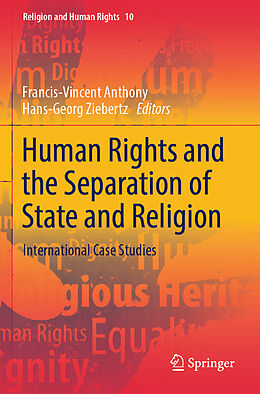 Couverture cartonnée Human Rights and the Separation of State and Religion de 