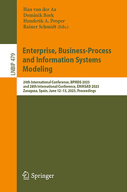 Couverture cartonnée Enterprise, Business-Process and Information Systems Modeling de 