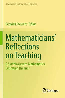 Couverture cartonnée Mathematicians' Reflections on Teaching de 