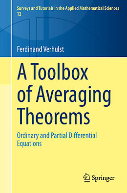 Couverture cartonnée A Toolbox of Averaging Theorems de Ferdinand Verhulst