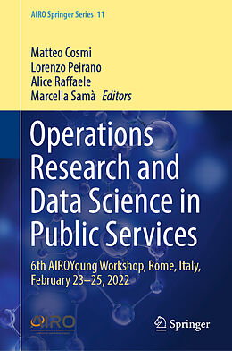 Livre Relié Operations Research and Data Science in Public Services de 