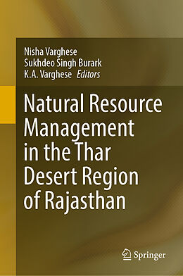 Livre Relié Natural Resource Management in the Thar Desert Region of Rajasthan de 