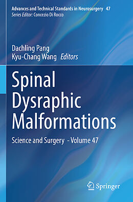 Couverture cartonnée Spinal Dysraphic Malformations de 