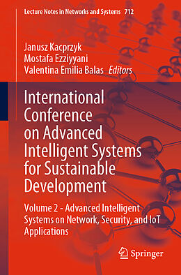 Couverture cartonnée International Conference on Advanced Intelligent Systems for Sustainable Development de 