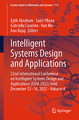 Couverture cartonnée Intelligent Systems Design and Applications de 