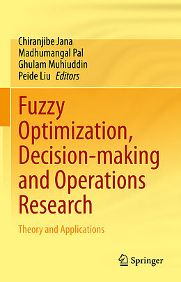 Livre Relié Fuzzy Optimization, Decision-making and Operations Research de 