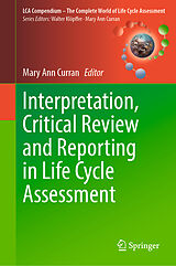 eBook (pdf) Interpretation, Critical Review and Reporting in Life Cycle Assessment de 