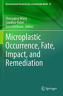 Couverture cartonnée Microplastic Occurrence, Fate, Impact, and Remediation de 