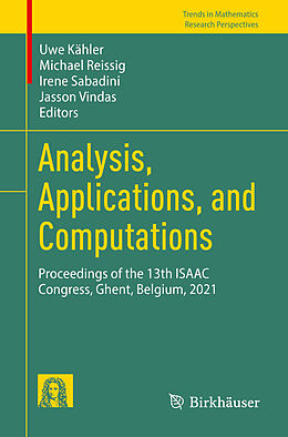 Kartonierter Einband Analysis, Applications, and Computations von 