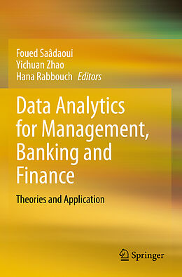 Couverture cartonnée Data Analytics for Management, Banking and Finance de 