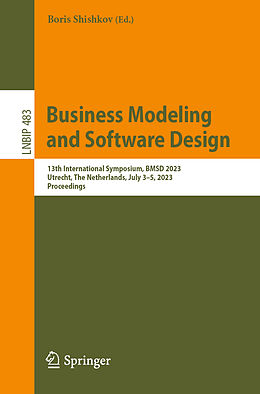 Couverture cartonnée Business Modeling and Software Design de 