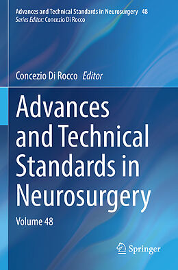 Couverture cartonnée Advances and Technical Standards in Neurosurgery de 